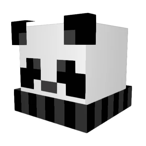 zebolt Minecraft avatar head, 3D render