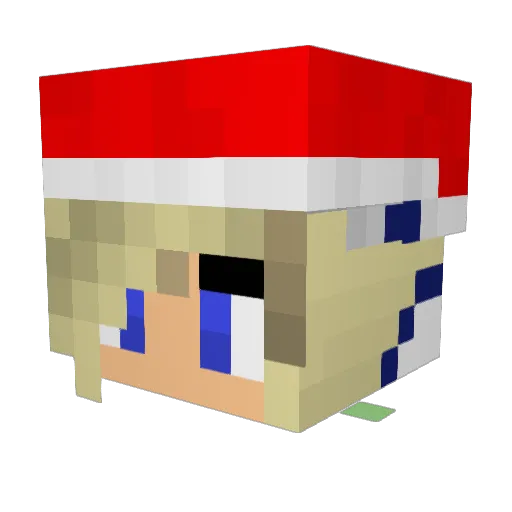 zebra86566 Minecraft avatar head, 3D render