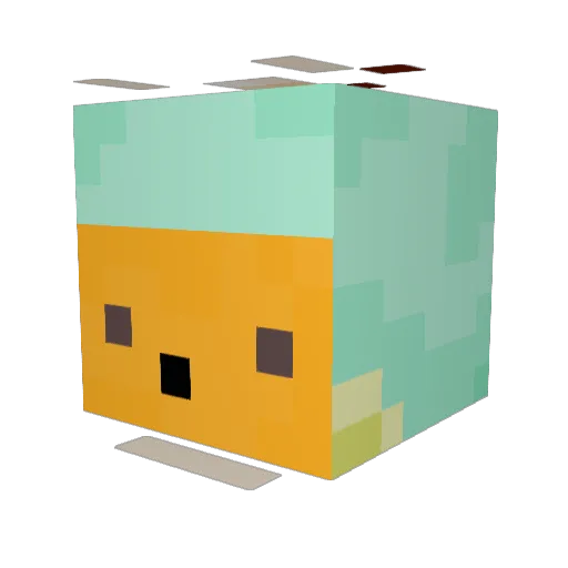 zebrabunny25 Minecraft avatar head, 3D render