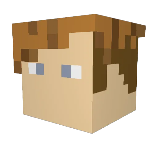 zebrabutt1234 Minecraft avatar head, 3D render