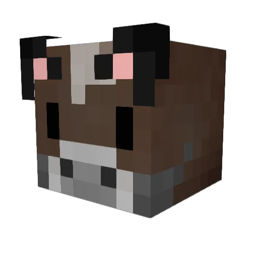 zebruta Minecraft avatar head, 3D render