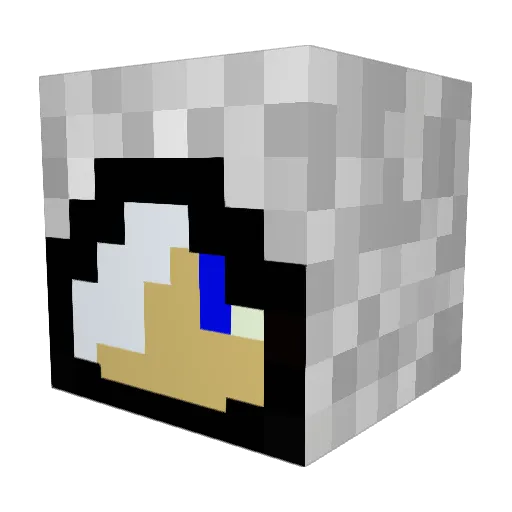 zeby5150 Minecraft avatar head, 3D render