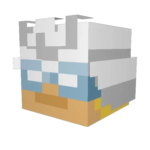 zechs0079 Minecraft avatar head, 3D render