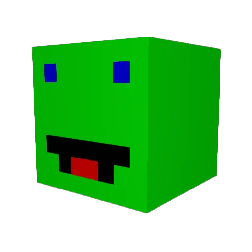 zectb Minecraft avatar head, 3D render