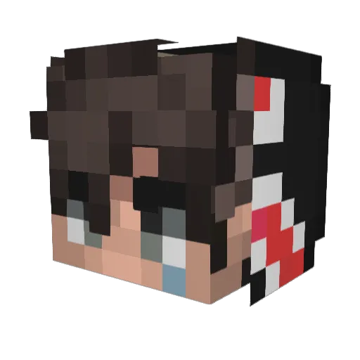 zed_0xff Minecraft avatar head, 3D render