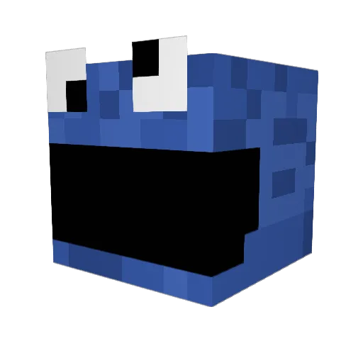 zeddmaster Minecraft avatar head, 3D render