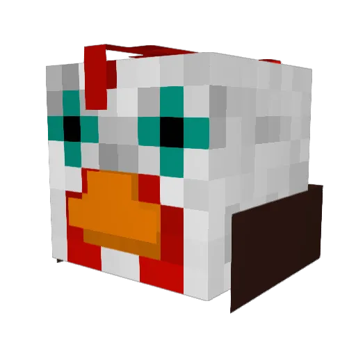 zeddy11 Minecraft avatar head, 3D render