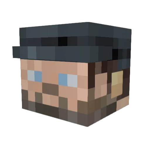 zedeh43 Minecraft avatar head, 3D render