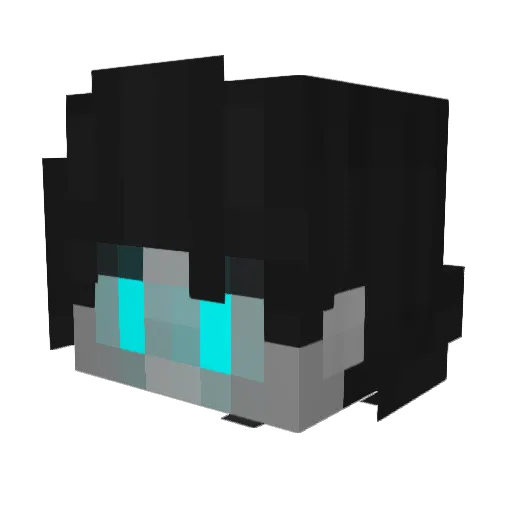 zedenzian Minecraft avatar head, 3D render