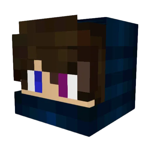 zedopano Minecraft avatar head, 3D render