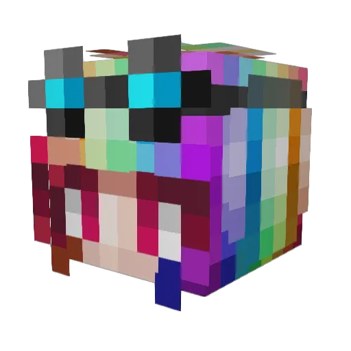 zedreamy Minecraft avatar head, 3D render
