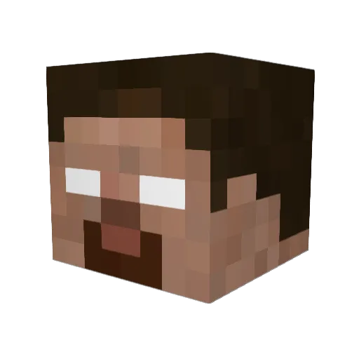 zedreey Minecraft avatar head, 3D render