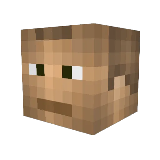 zedsdeadd Minecraft avatar head, 3D render