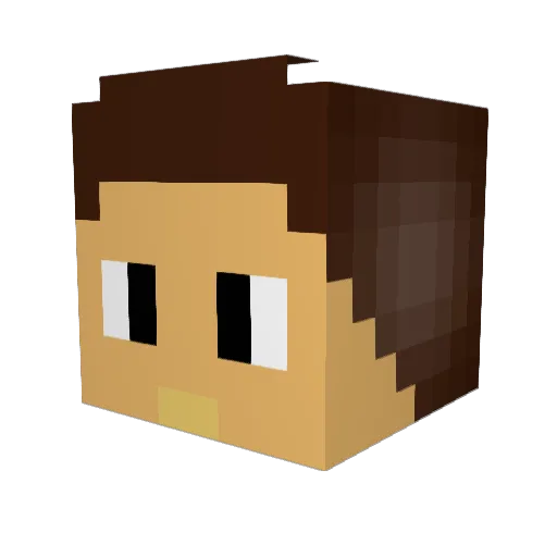 zedukka Minecraft avatar head, 3D render