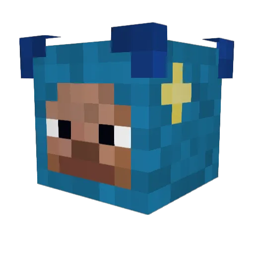 zedwery Minecraft avatar head, 3D render