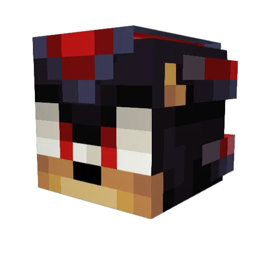 zeeNt_5 Minecraft avatar head, 3D render