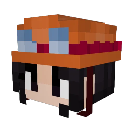 zee_bee_ Minecraft avatar head, 3D render