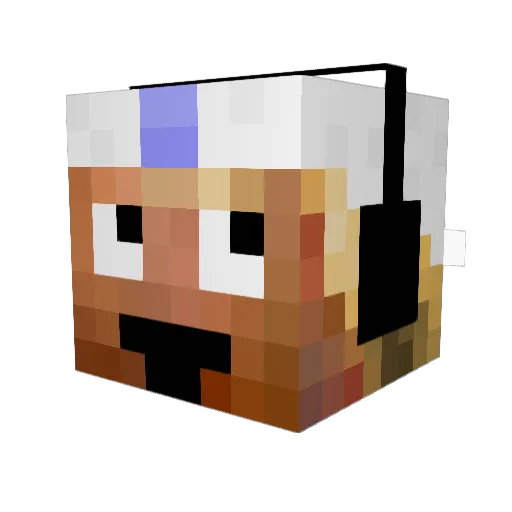 zeeboguy Minecraft avatar head, 3D render