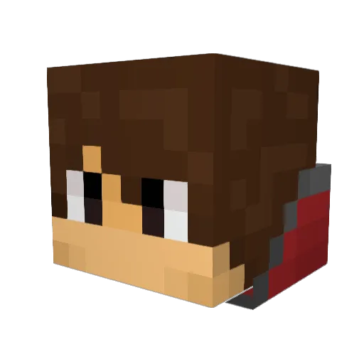zeedarksoul Minecraft avatar head, 3D render