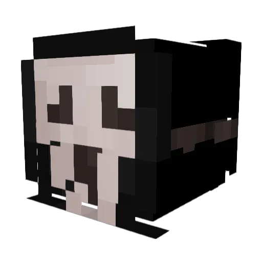 zeeeph Minecraft avatar head, 3D render