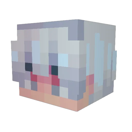 zeeingblue Minecraft avatar head, 3D render