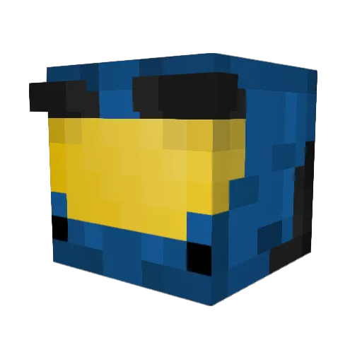 zeeltz Minecraft avatar head, 3D render