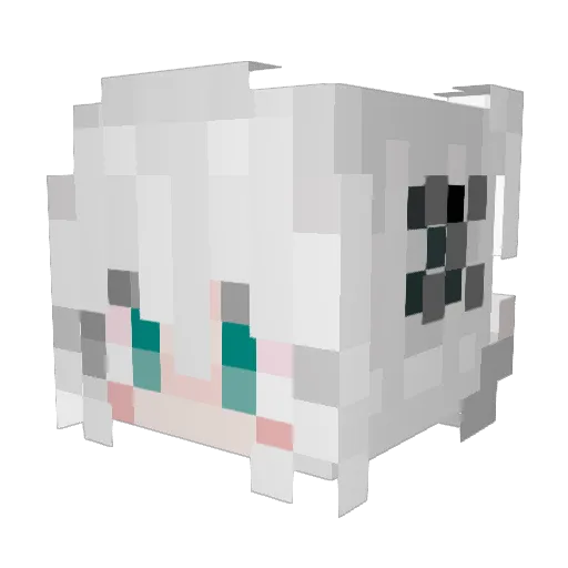 zeem_YU Minecraft avatar head, 3D render