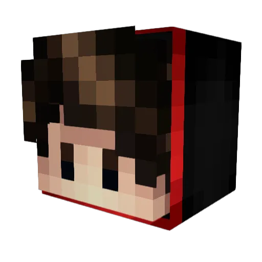 zeenbeenn Minecraft avatar head, 3D render