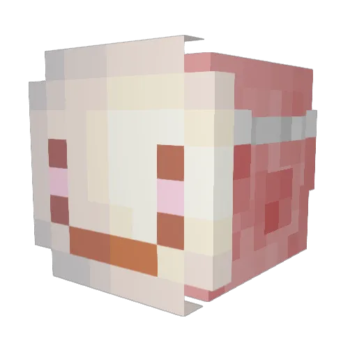 zeenery_alt Minecraft avatar head, 3D render