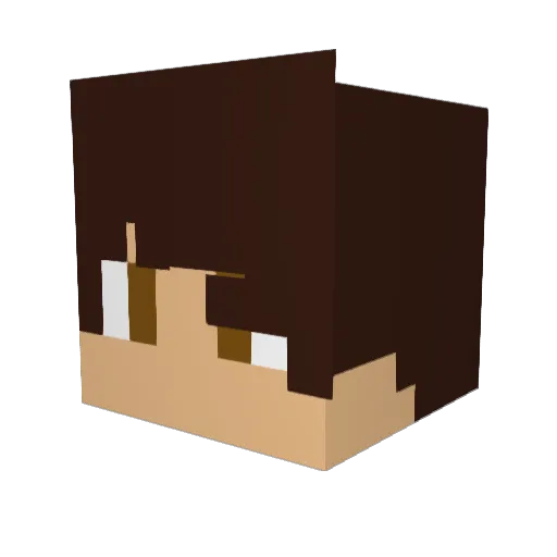 zeenoo18 Minecraft avatar head, 3D render