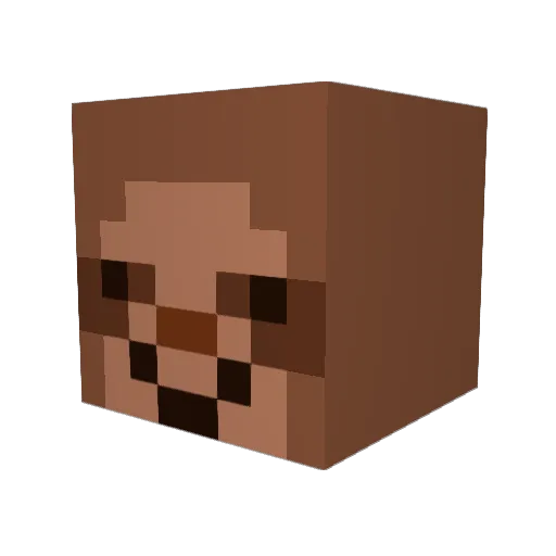zeereek Minecraft avatar head, 3D render