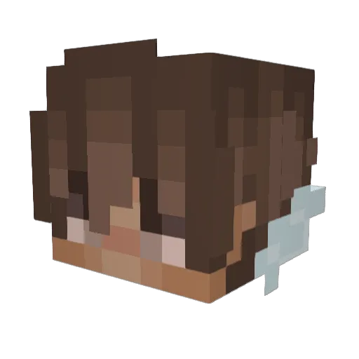 zeezee12 Minecraft avatar head, 3D render
