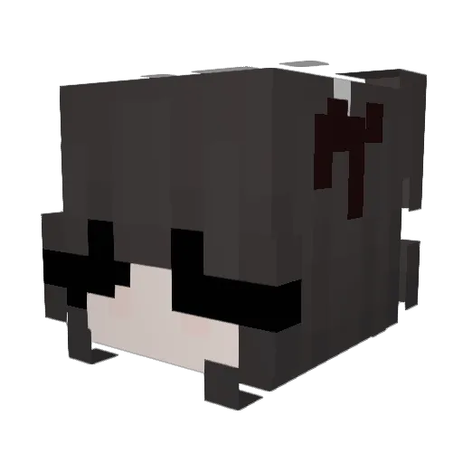 zeezoh Minecraft avatar head, 3D render