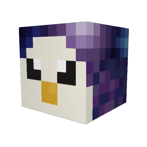 zeffer3495 Minecraft avatar head, 3D render