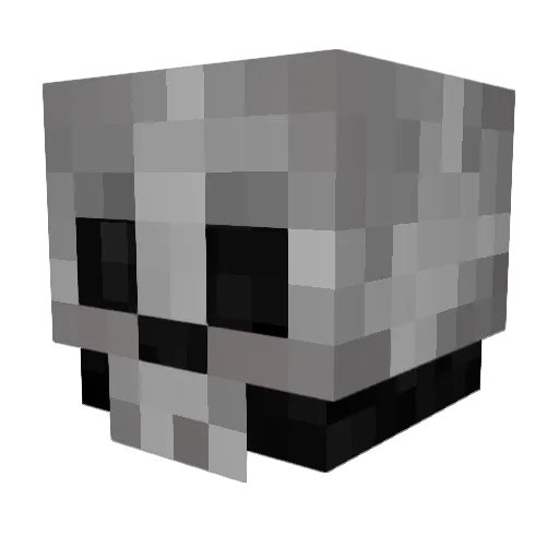 zefflive Minecraft avatar head, 3D render