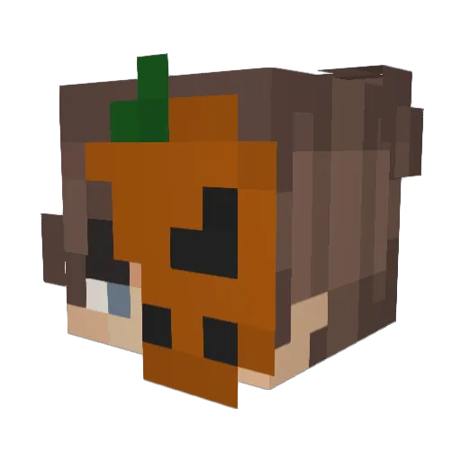 zegaar_ Minecraft avatar head, 3D render