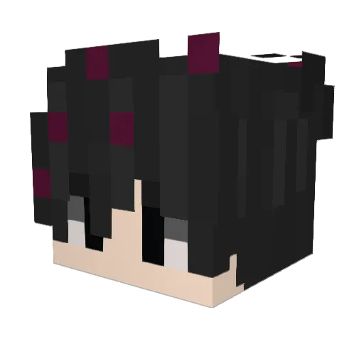 zeggy Minecraft avatar head, 3D render