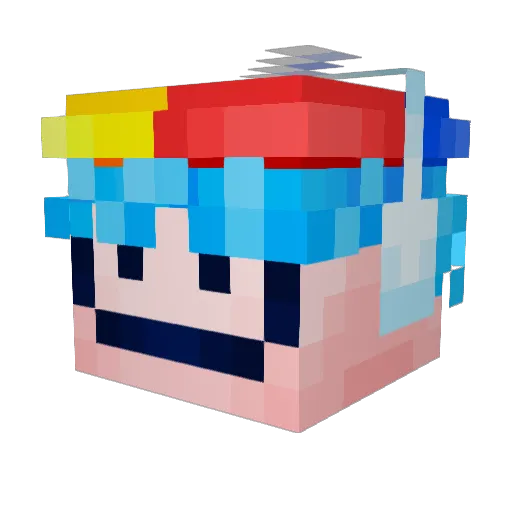zehaj Minecraft avatar head, 3D render