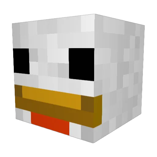 zehnddd Minecraft avatar head, 3D render