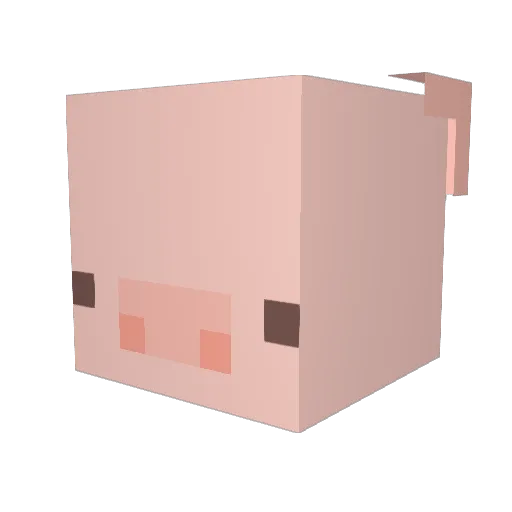 zeiita Minecraft avatar head, 3D render
