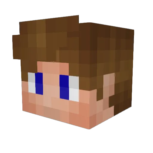 zeilstan Minecraft avatar head, 3D render