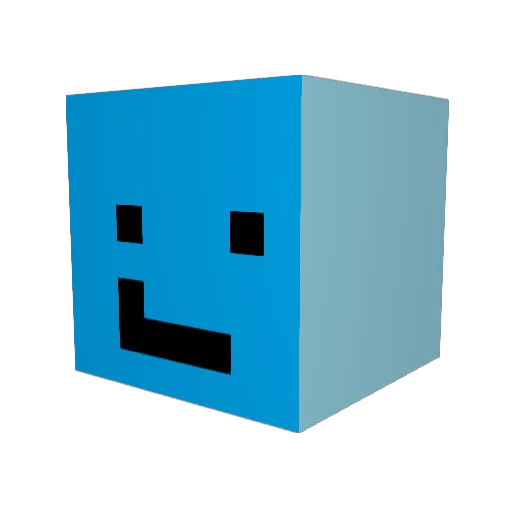 zeitama Minecraft avatar head, 3D render