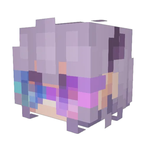 zeitlied Minecraft avatar head, 3D render