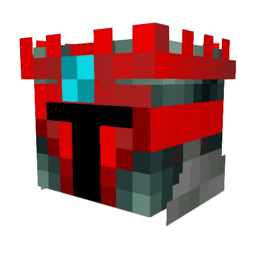 zeizuki Minecraft avatar head, 3D render