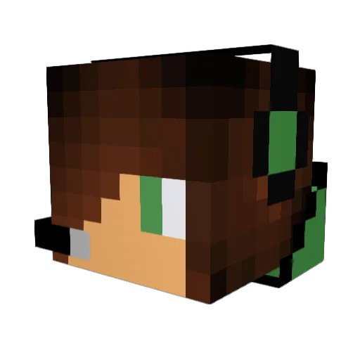 zeke7863 Minecraft avatar head, 3D render