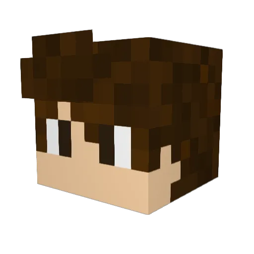 zeker38 Minecraft avatar head, 3D render