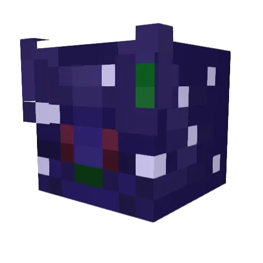 zekerino Minecraft avatar head, 3D render