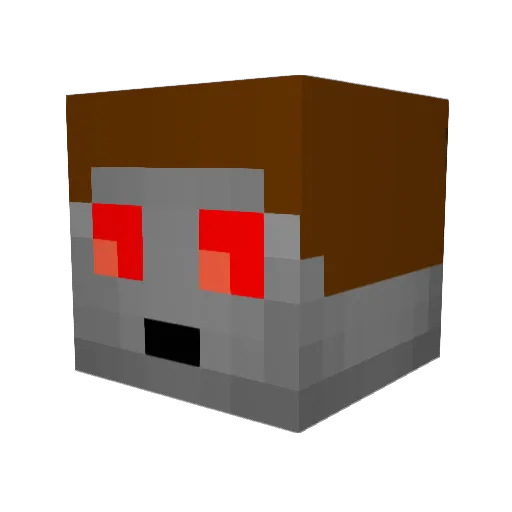 zekevt Minecraft avatar head, 3D render
