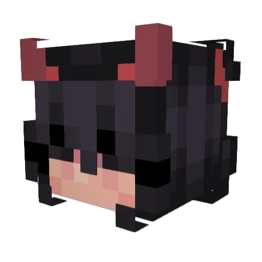 zelain Minecraft avatar head, 3D render