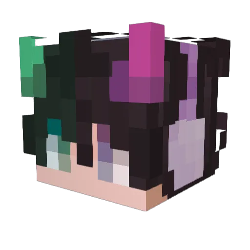 zelario12 Minecraft avatar head, 3D render
